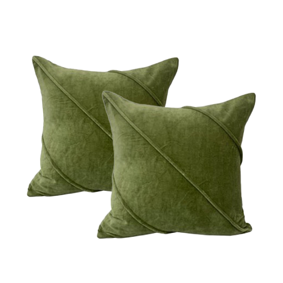 Cloud Linen Trova & Sophie Cotton Velvet Cushion 50 x 50 cm – Twin Pack