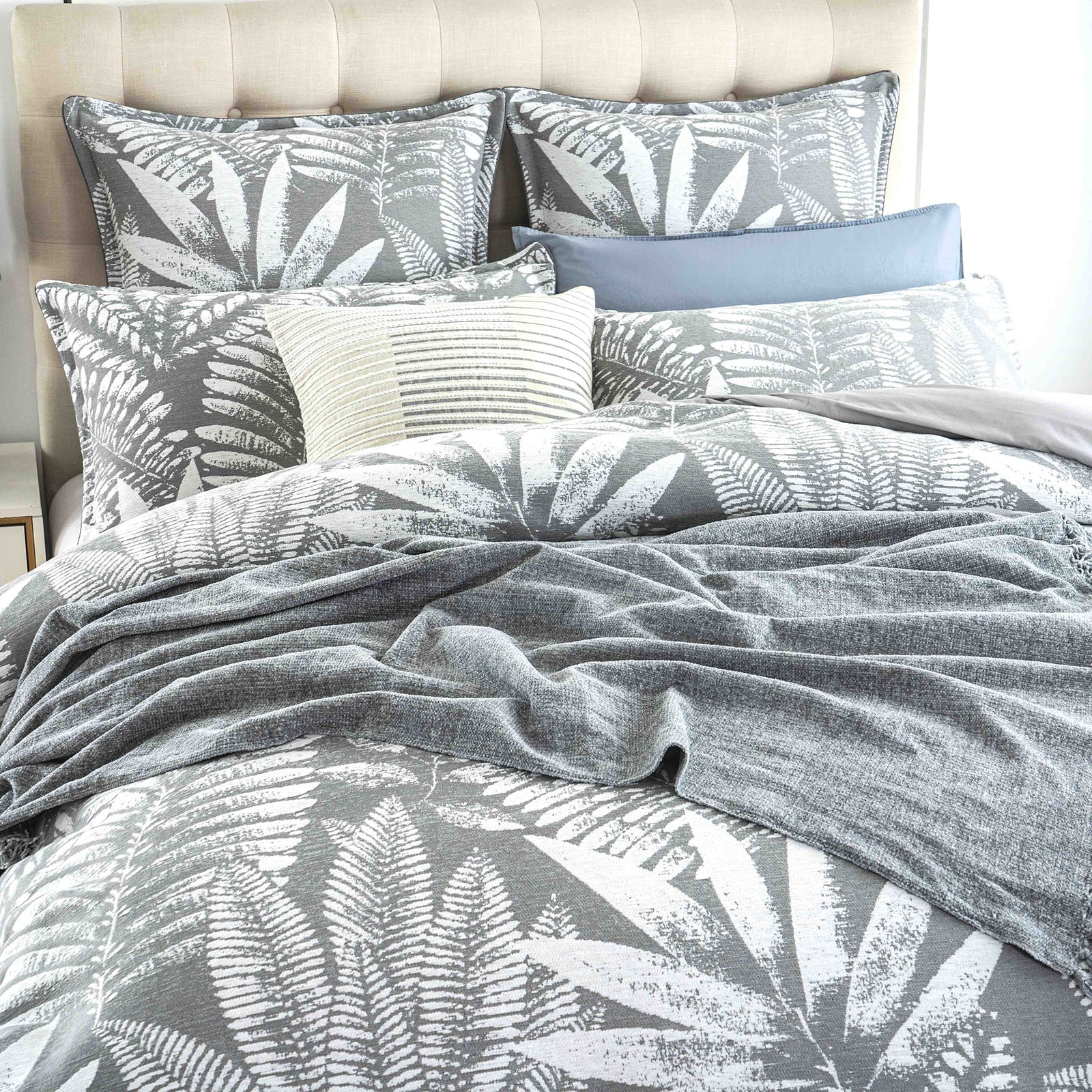 Renee Taylor Raven Jacquard Euro P/C Charcoal