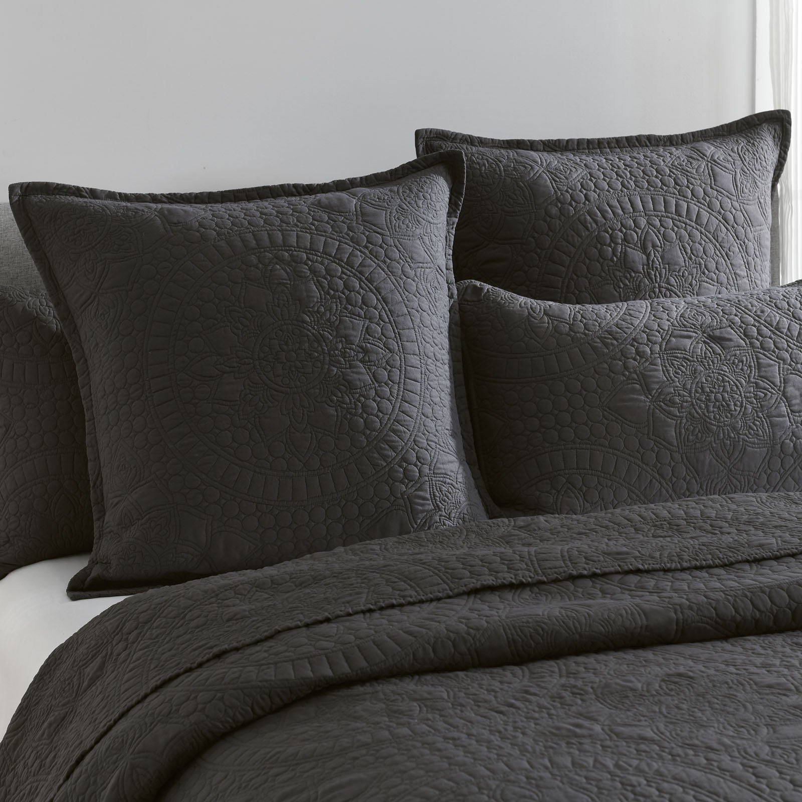 Renee Taylor Asher Jacquard Euro P/ C Grey