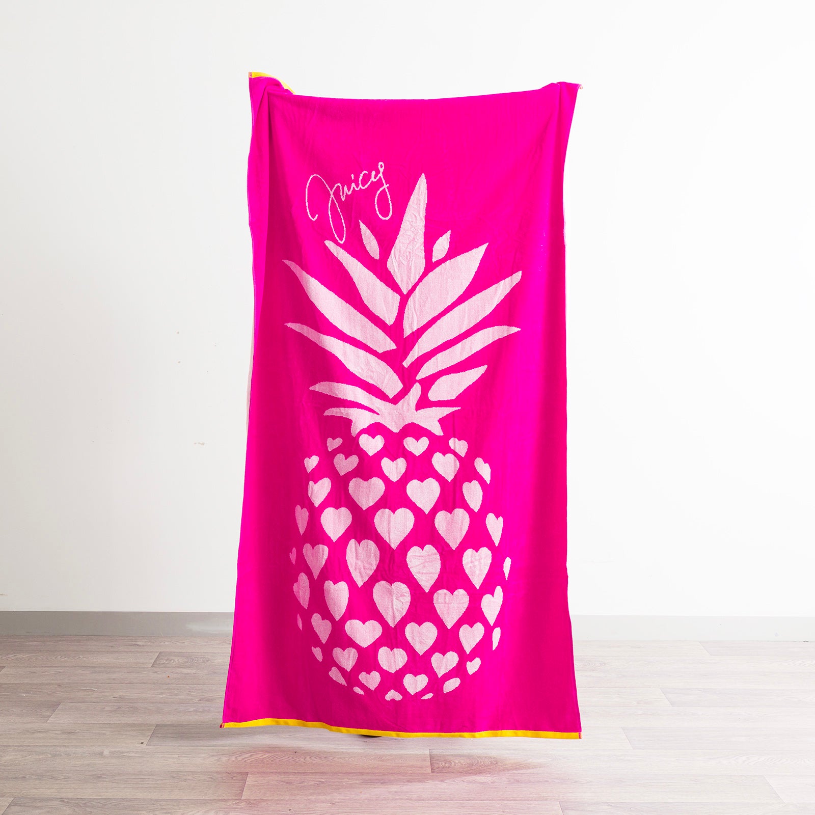 Renee Taylor 2 Pack Jacquard Velour Large Beach Towel 100 x 180 cms Hearts