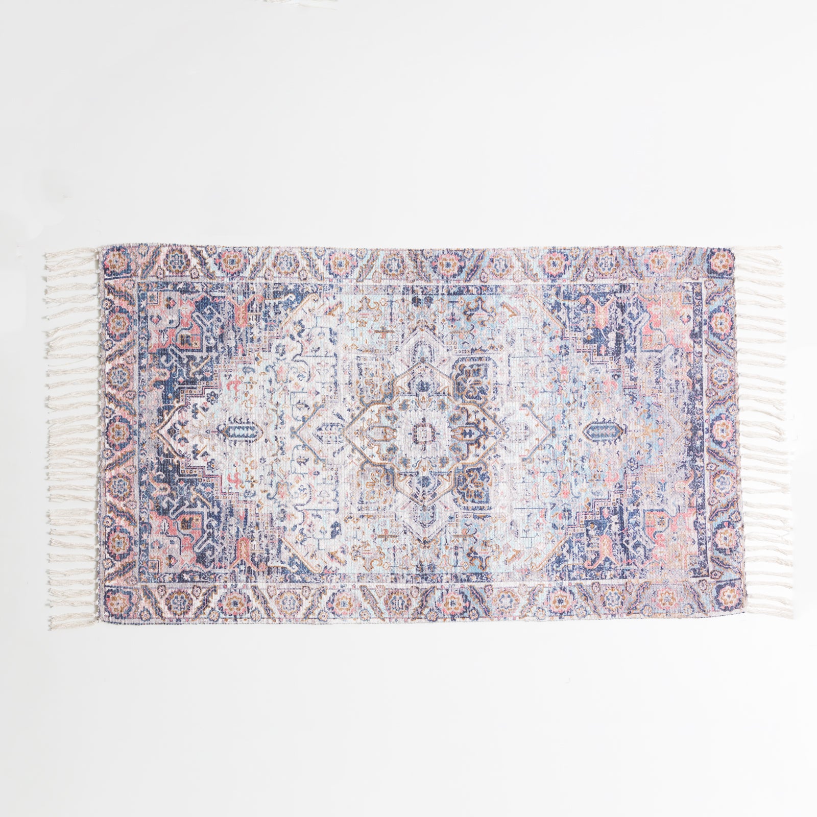 Renee Taylor Kashan Vintage Handwoven Bath Rug 65 x 110 Cms