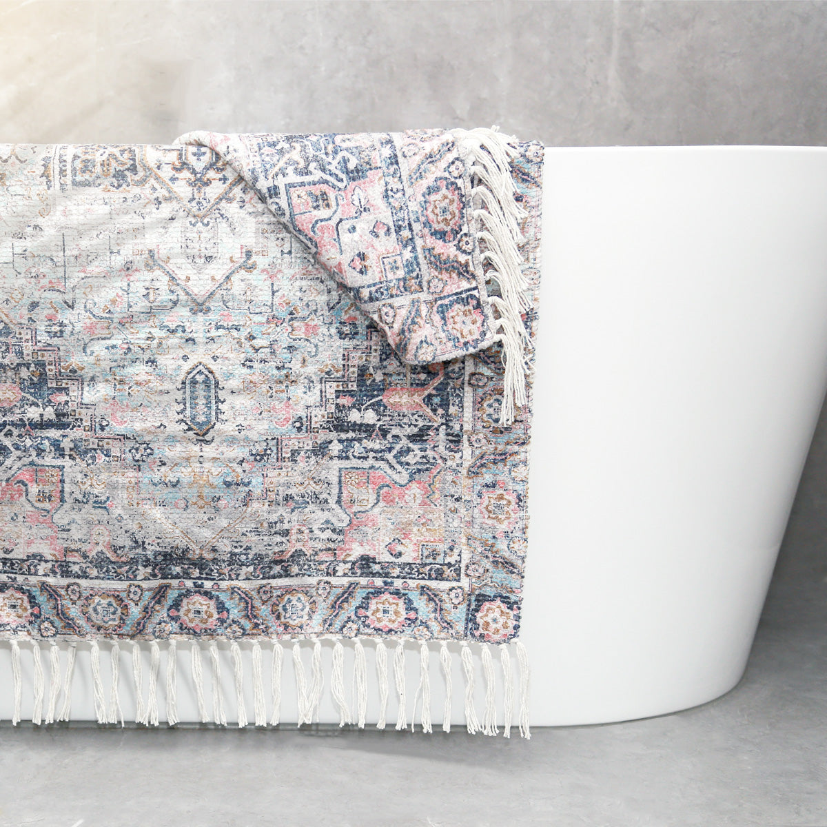 Renee Taylor Kashan Vintage Handwoven Bath Rug 65 x 110 Cms