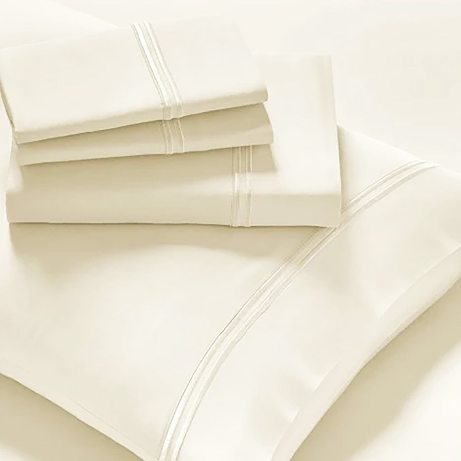 Renee Taylor Strada Embroidered 1000 TC Egyptian Cotton Sheet sets Super King Pristine