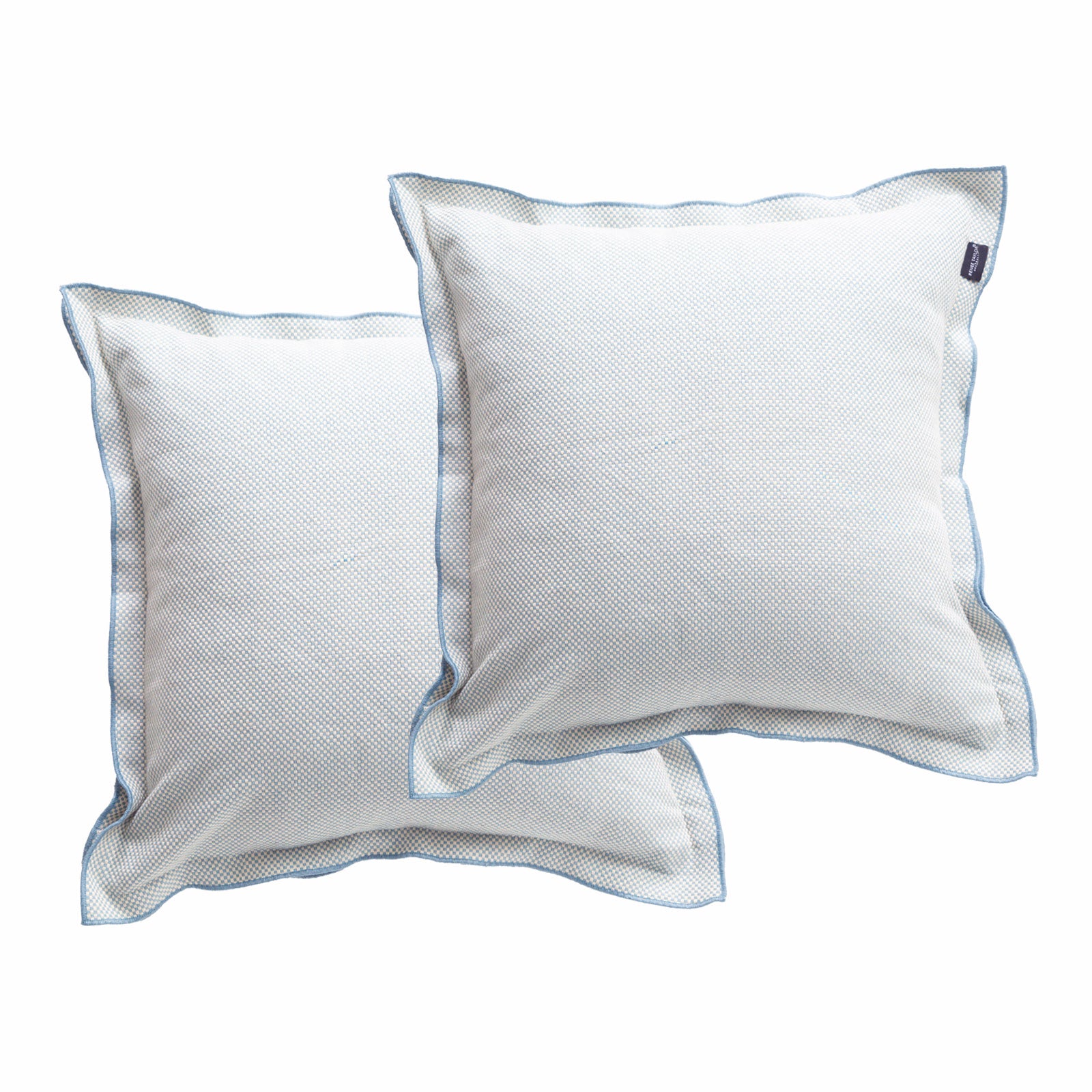 Renee Taylor Campbell Stone washed Yarn-dyed Cushion Twin Pack 50 x 50 Cms Polyester Filled Sky