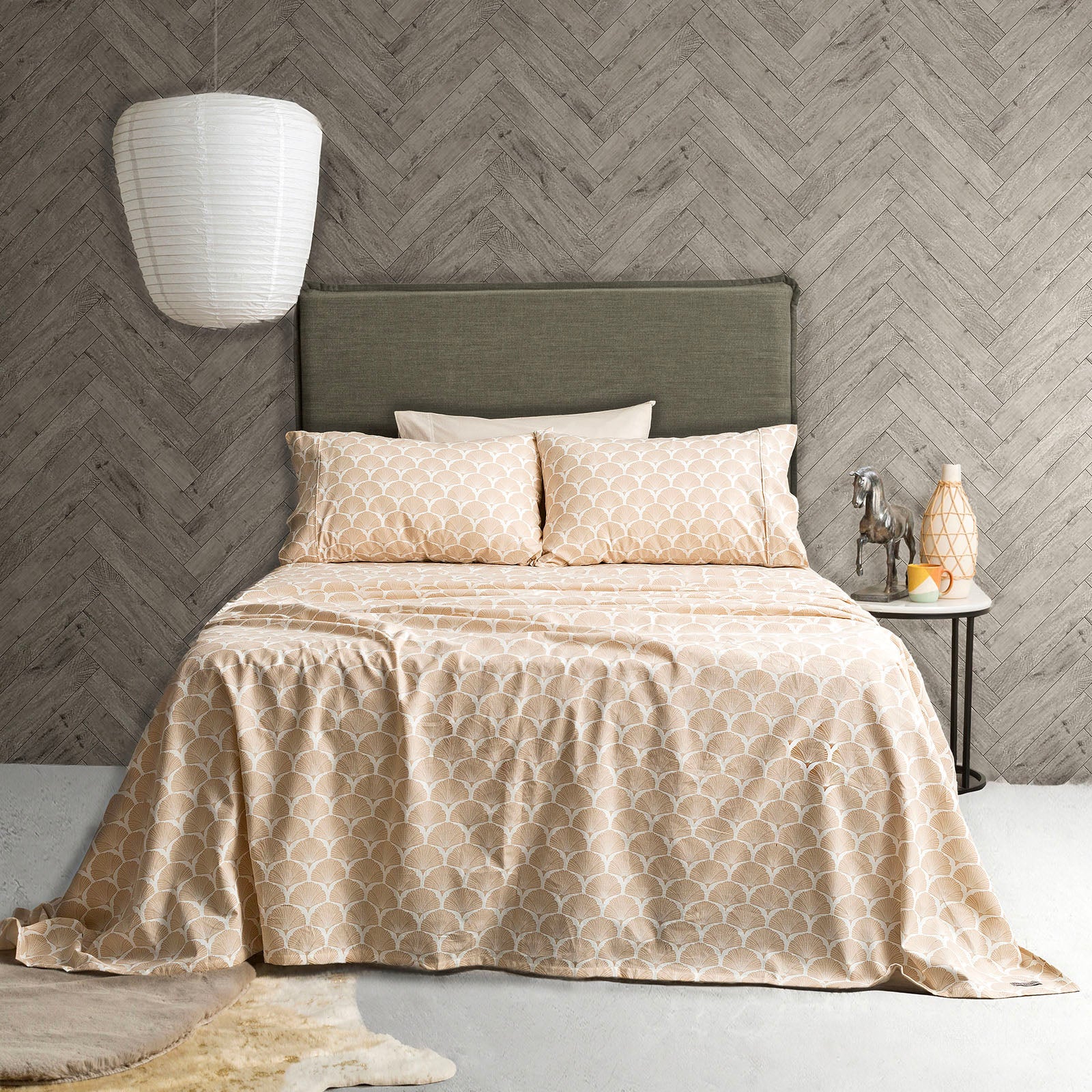 Park Avenue 175 GSM Egyptian Cotton Flannelette Sheet Sets King Single Ginko