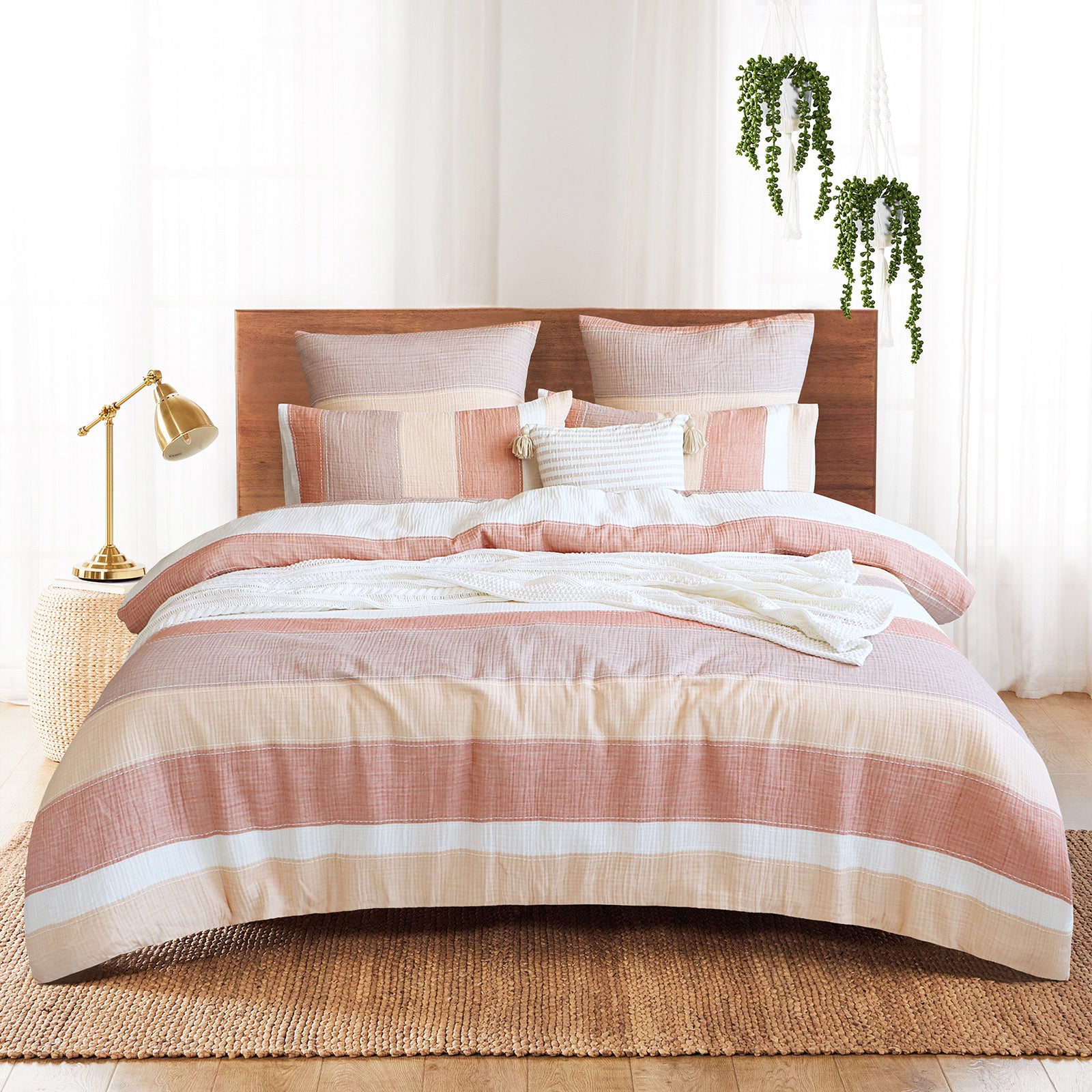 Renee Taylor Bayley 100% Cotton Quilt Cover Set Queen
