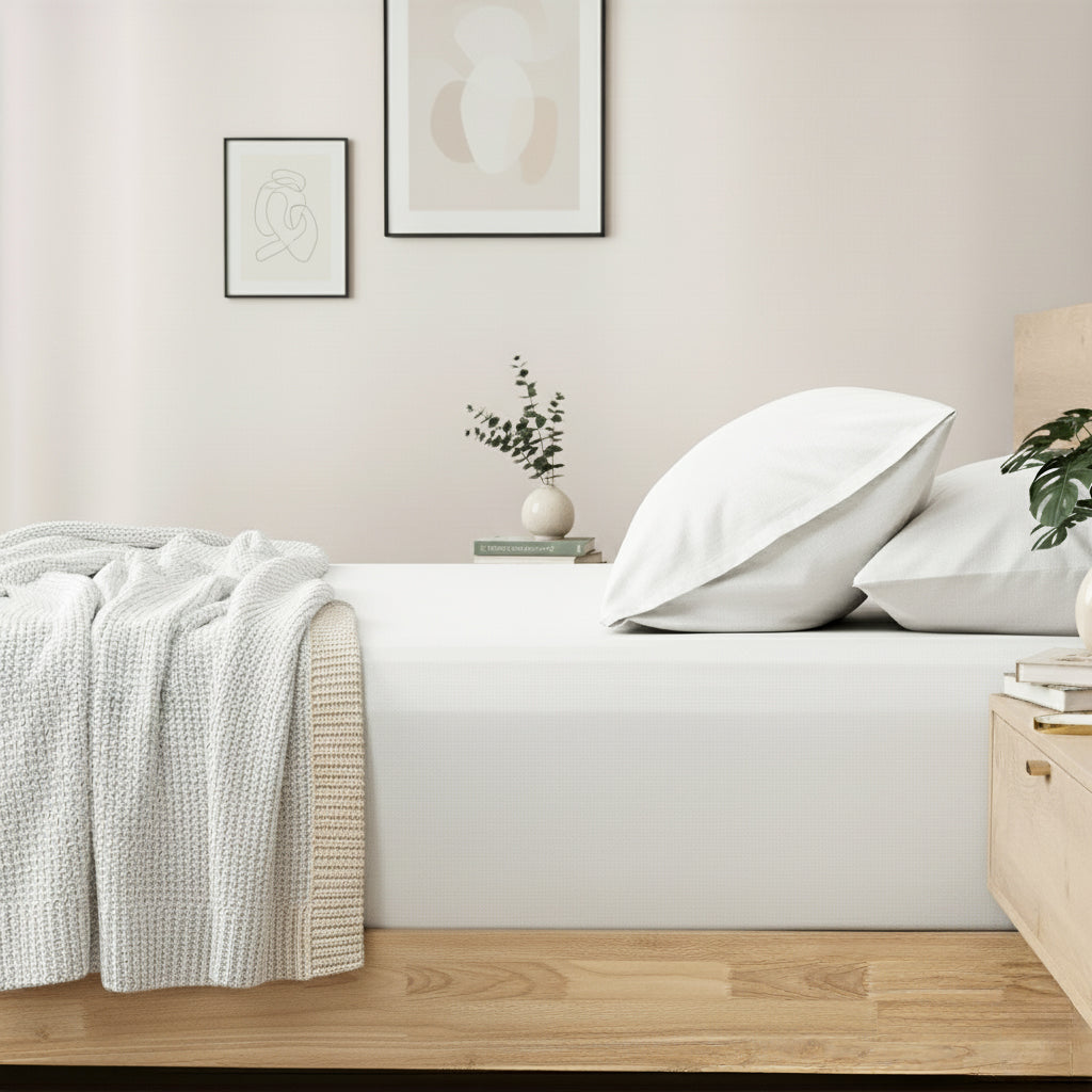 Renee Taylor 400 Thread Count Egyptian Cotton Fitted and Pillow Case Set Deep King White
