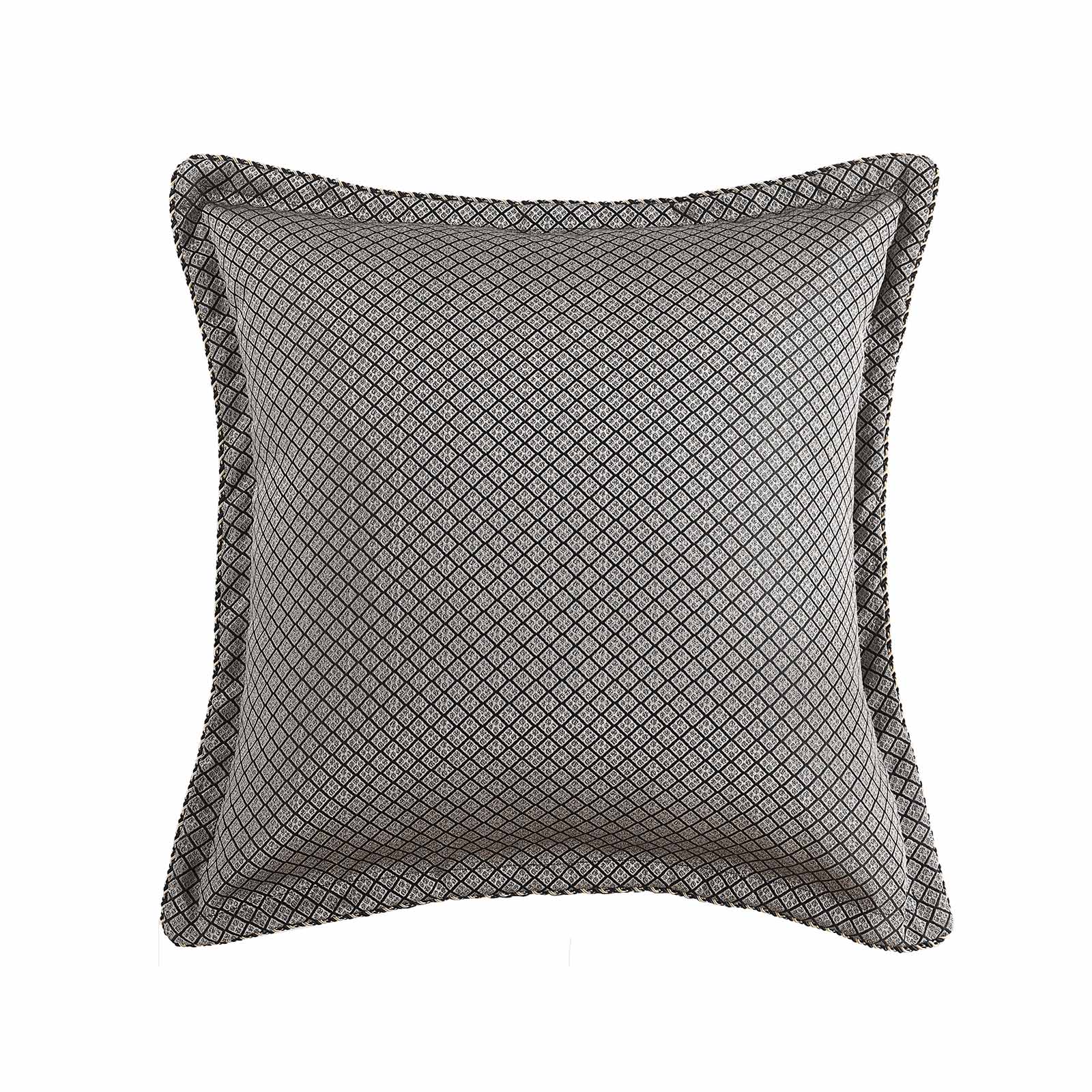 Renee Taylor Greta Jacquard Damask Quilt Cover Set – Champagne & Black