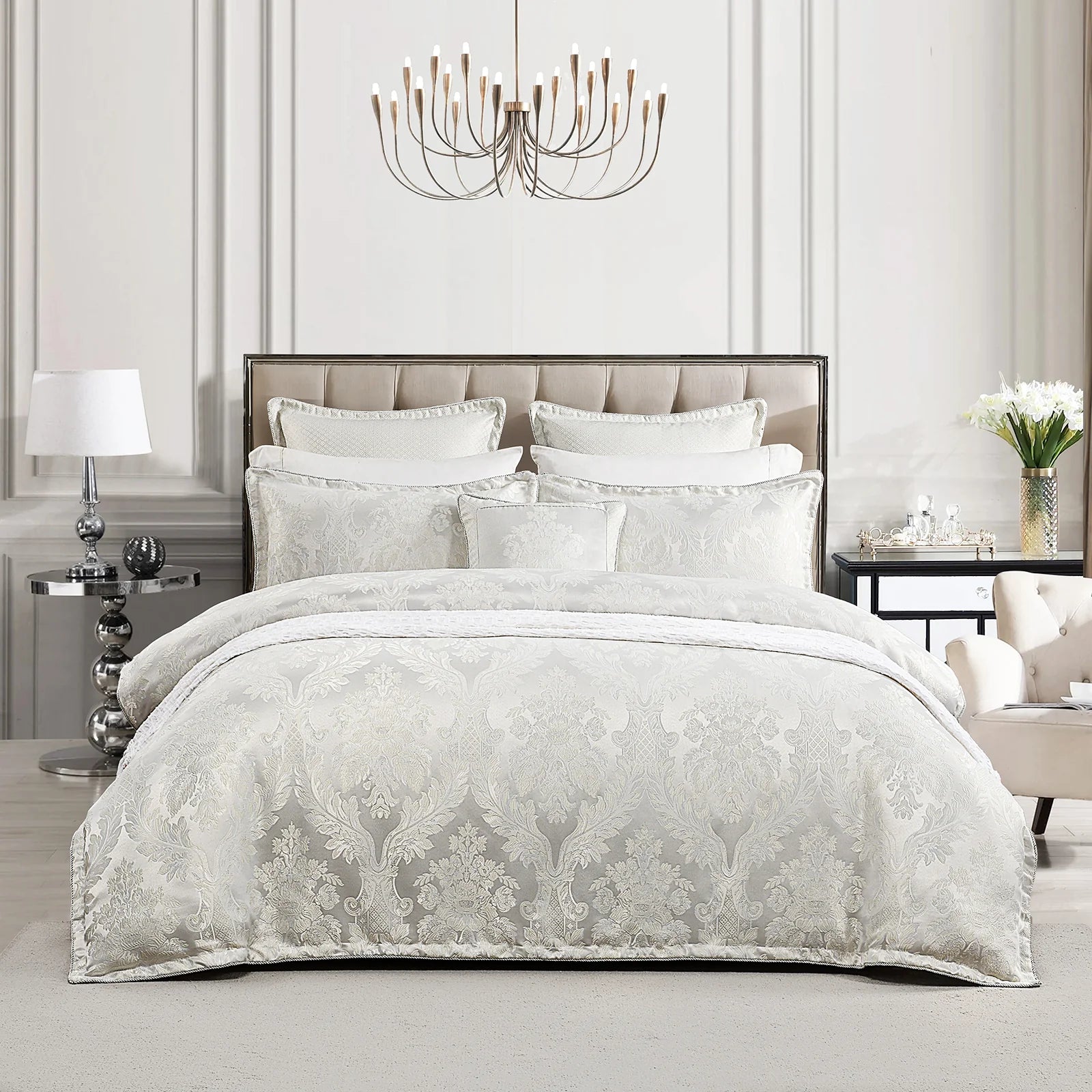 Renee Taylor Regalia Quilt Cover Set – Amalia Jacquard