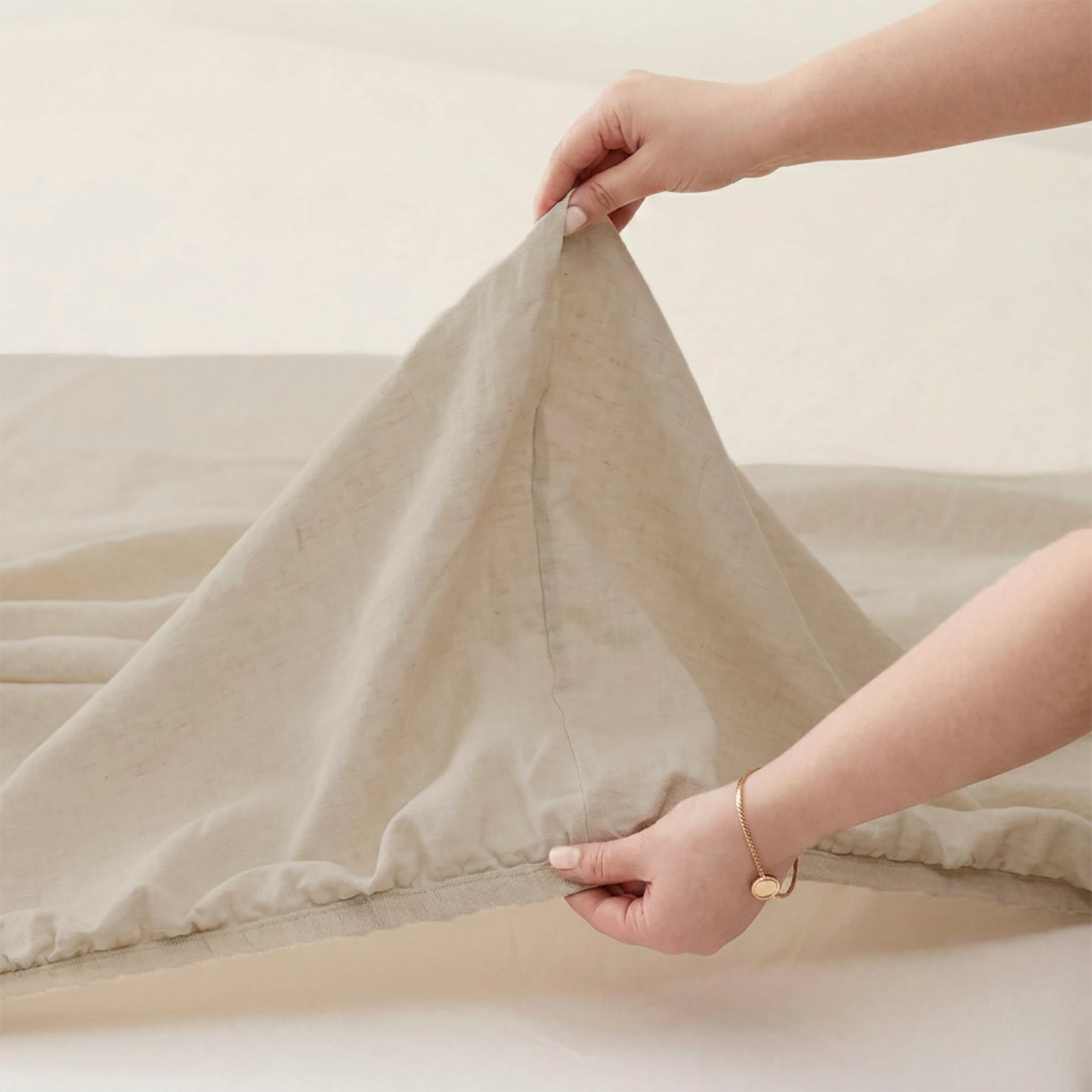 Renee Taylor Washed Linen Cotton Sheet Set