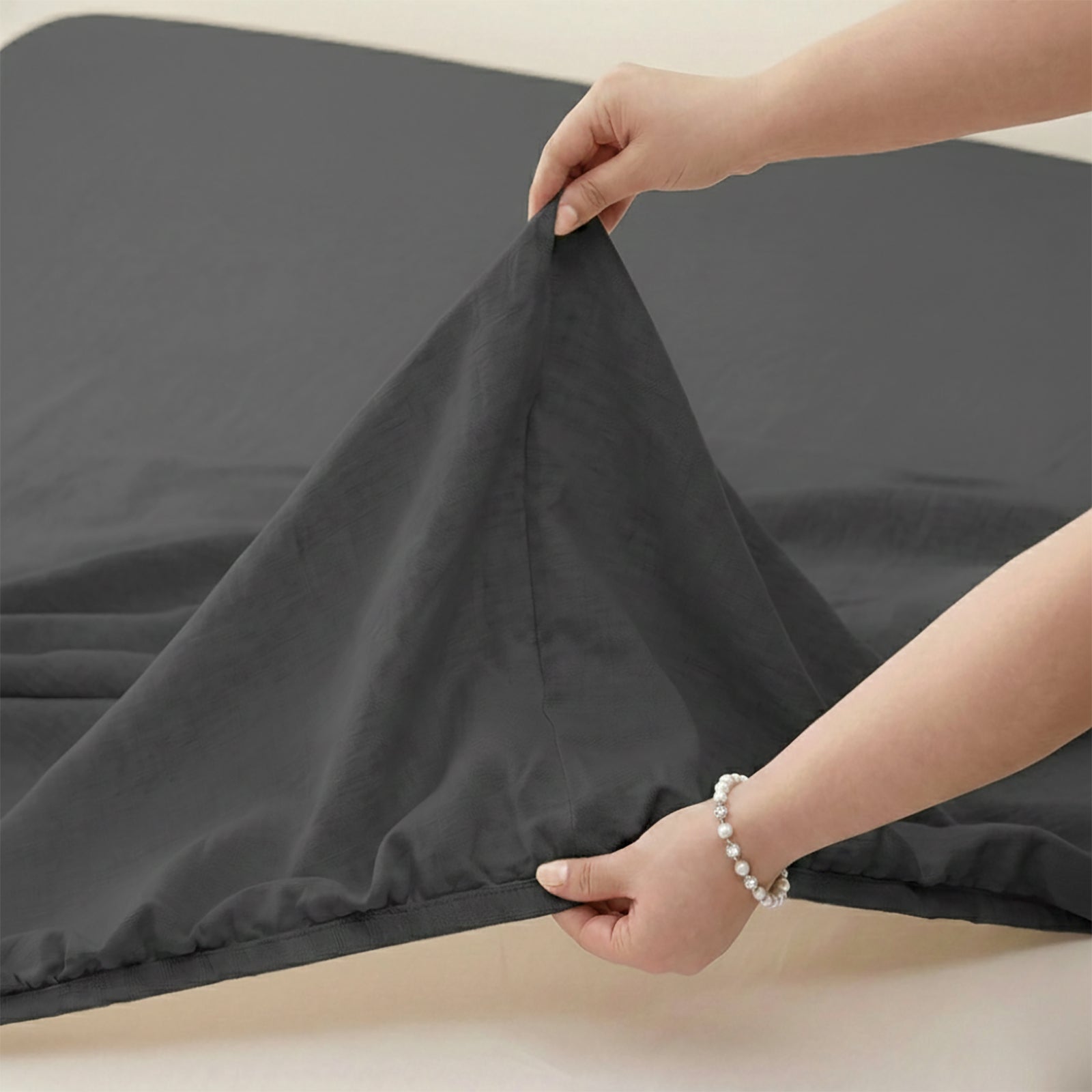 Renee Taylor Washed Linen Cotton Sheet Set