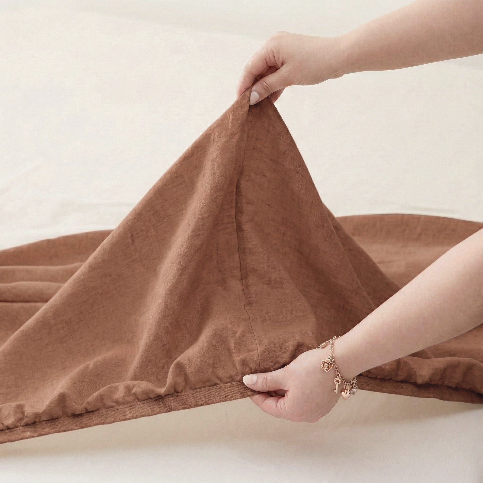 Renee Taylor Washed Linen Cotton Sheet Set