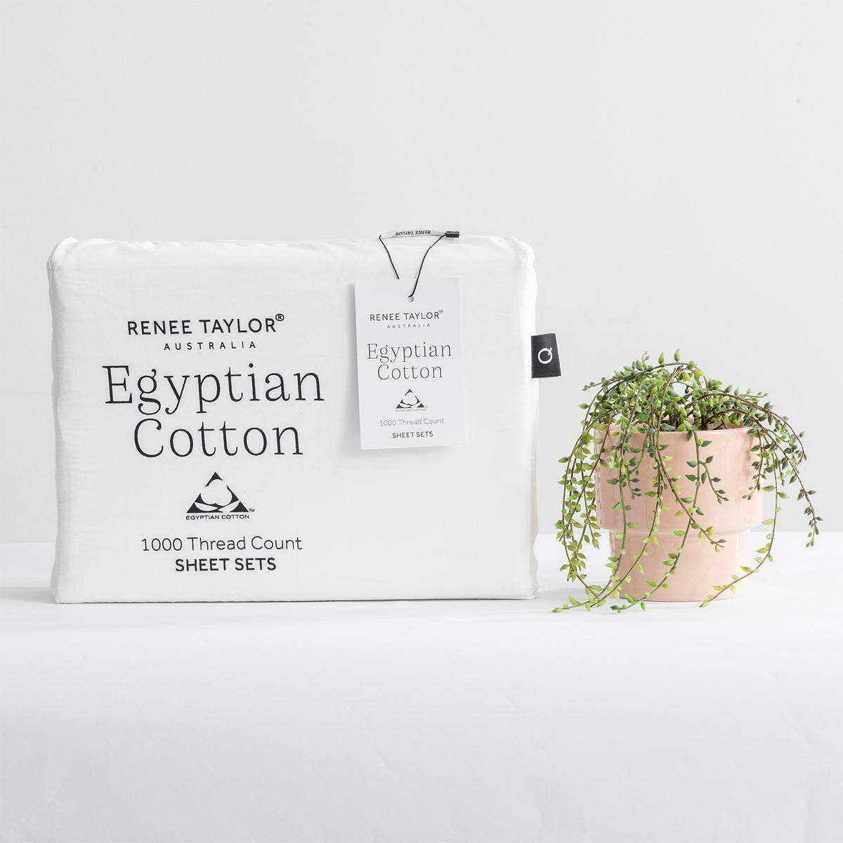 Renee Taylor 1000 Thread Count Egyptian Cotton Sheet Set Queen Snow