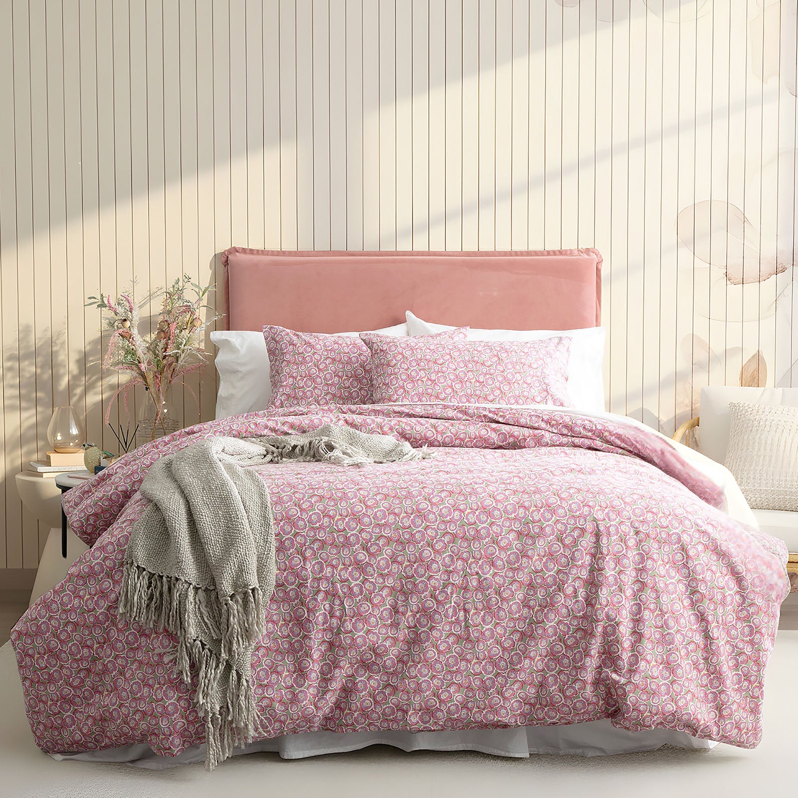 Park Avenue 175 GSM Egyptian Cotton Flannelette Quilt Cover Set Queen Ditty