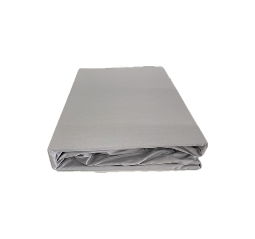 100% Cotton Fitted Sheet and Pillowcase set in light grey