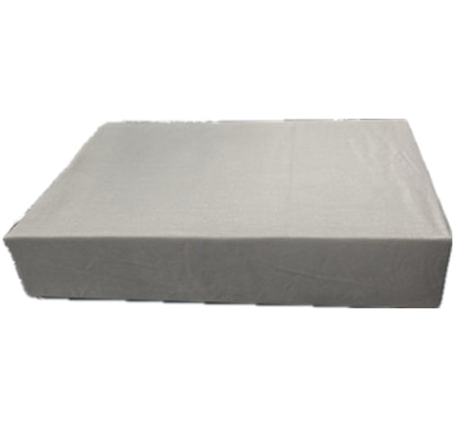 250 thread count cotton and polyester blend fitted sheet with pillowcase in single, double, queen and king in grey