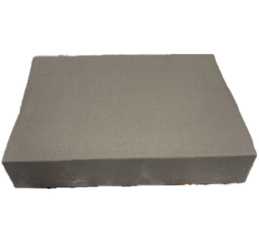 250 thread count cotton and polyester blend fitted sheet with pillowcase in single, double, queen and king in mushroom brown