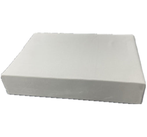 White cotton and polyester blend 250 thread count fitted sheet combo