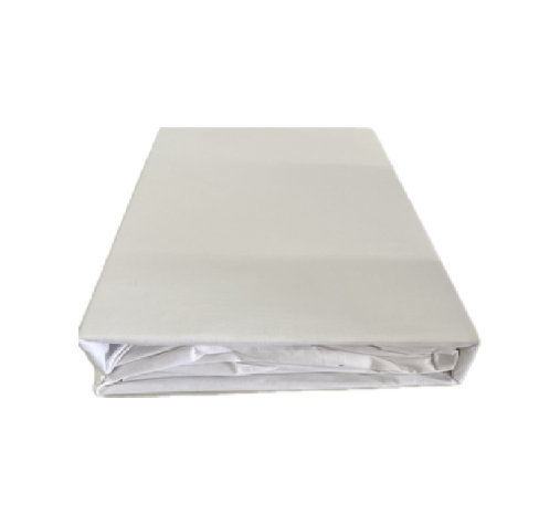 100% Cotton Fitted Sheet in White