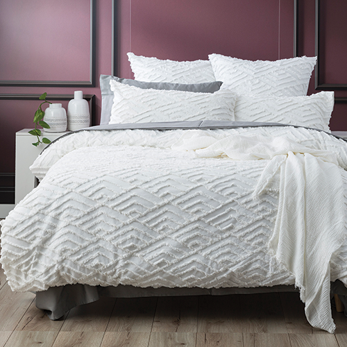 Revive Living Chevvy Cotton Chenille Tufted Quilt cover set